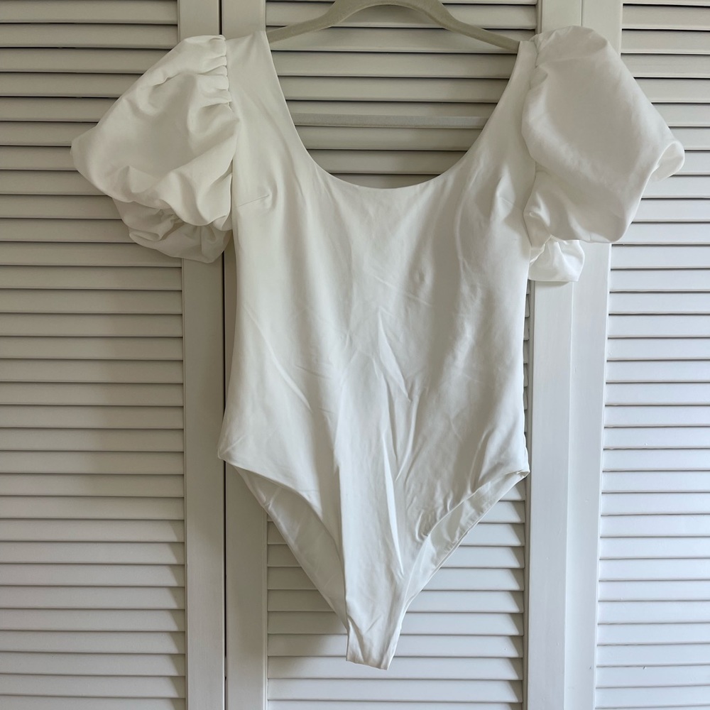 White Zara bodysuit, size small NWT